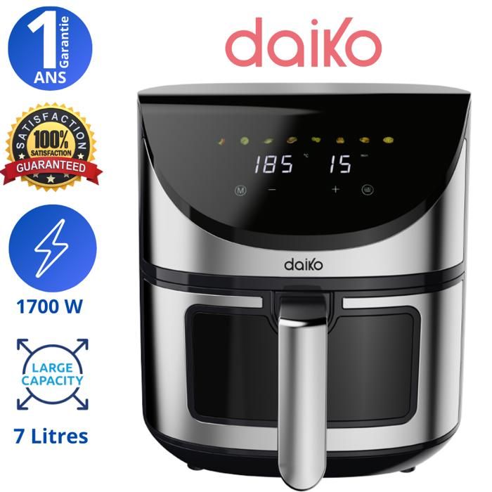 Friteuse sans Huile - 7 Litres - 8 programmes- Tactile LED - 1700W