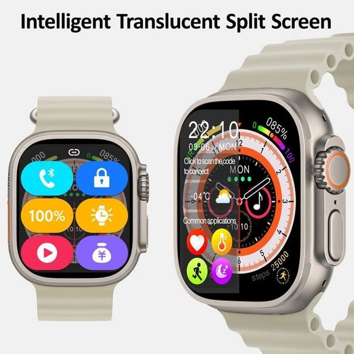 Montre intelligente Ultra 8 pour Apple et android Bluetooth Call Sports étanches