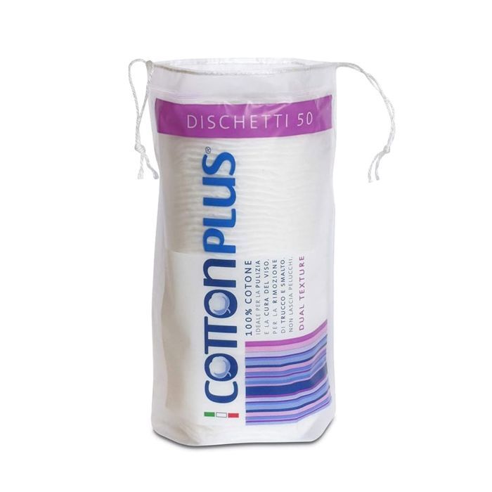 Cotton Plus 50 Disques 100% Coton Démaquillants