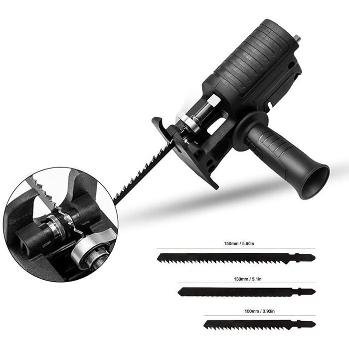 Perceuse main transforme en scie lectrique scie sabre transforme en scie guichet tte de conversion outils PZCC