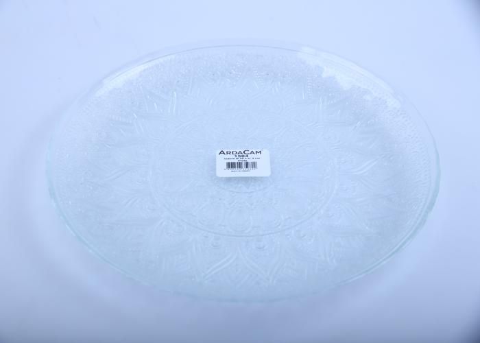 Assiette Plate 28cm en Verre Gravée ArdaCam