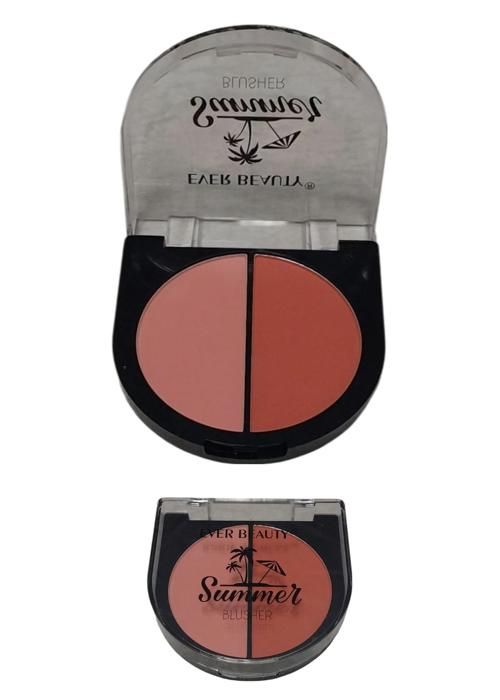Blush - EVER BEAUTY - Fard à joues - 2 nuances pigmentées - Multi couleurs - Texture crémeuse