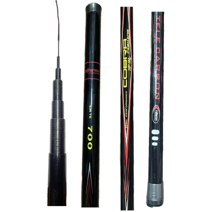 Canne à pêche - KOBRA - 7M - Carbone - 15-40g - Télescopique - 440g