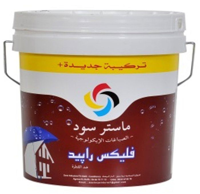 Peinture d'étanchité - FLEX RAPIDE - Blanc - 5KG - Imperméable - Résistante aux intempéries - Non toxique