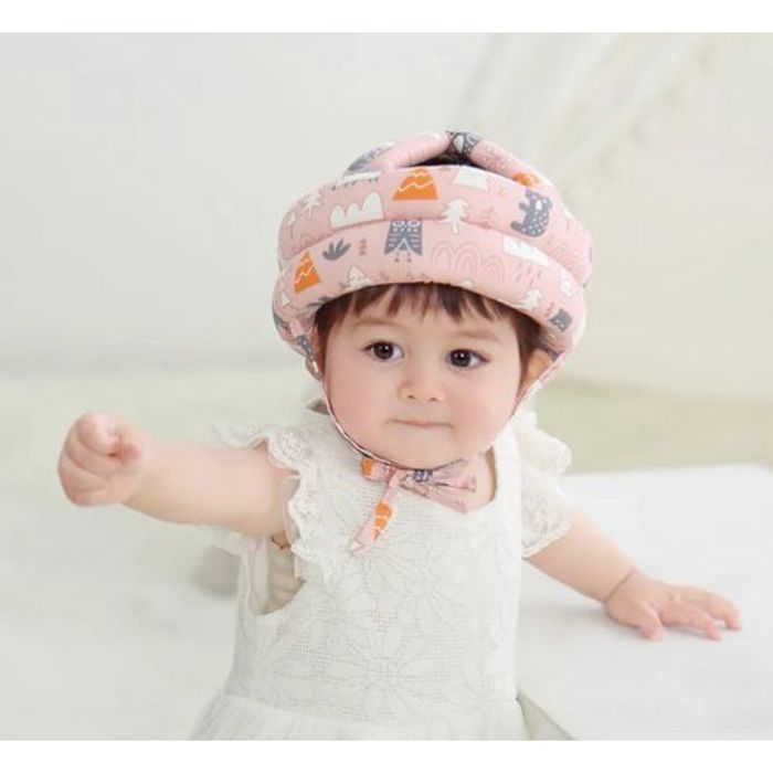 Casque de sécurité respirant pour bébé .couleur aléatoire