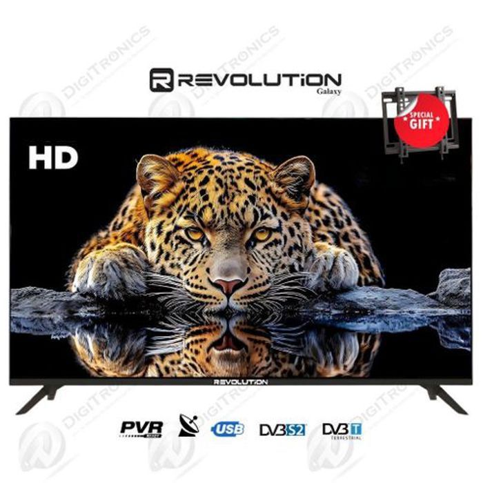 24 LED Tv HD Récepteur intégré + TNT + HDMI + USB, Support Mural