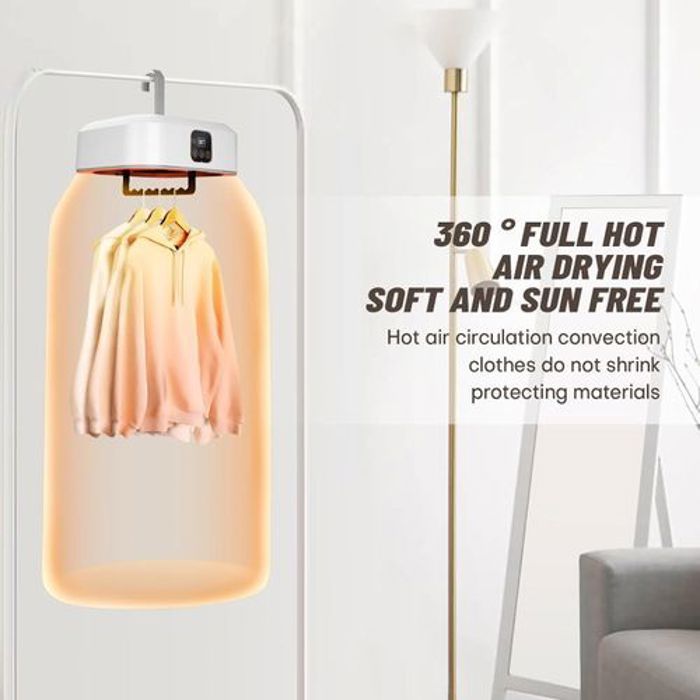Sèche-linge portable - Stérilisateur UV - Compact - Désodorisant - Idéal pour voyages et petits espaces