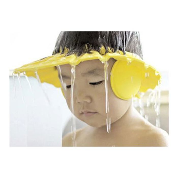 Visière de bain réglable pour bébé ;
