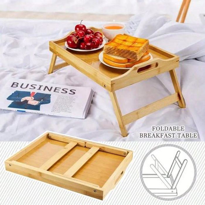 Plateau de lit en bois de bambou