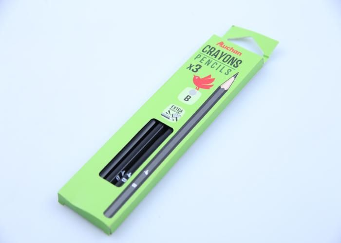 3 Crayons Graphite B Auchan
