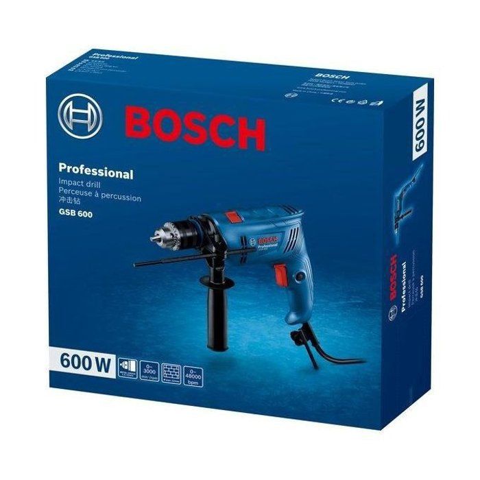 Bosch PERCEUSE A PERCUSSION GSB 600 600W 13MM