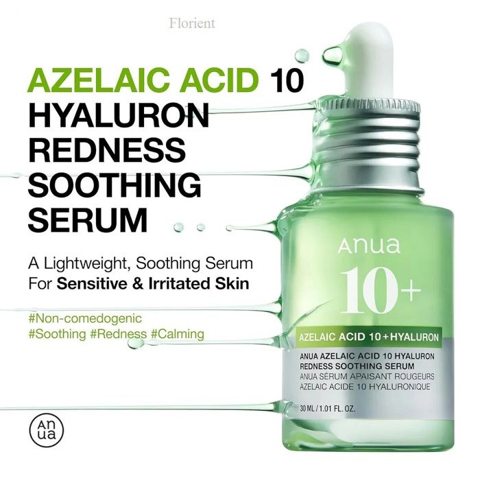 Sérum - Anua - Acide azélaïque 10% - Hyaluronique - 30 ml - Hypoallergénique