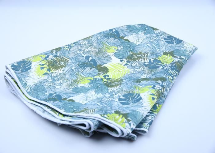 Nappe - GENERIC - Floral Vert - 1,80 cm Rond - Anti-tache - Lavable