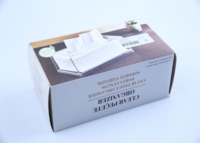 Boîte à mouchoirs - GENERIC - EP-636 - Transparent - Design élégant - Pratique pour bureau