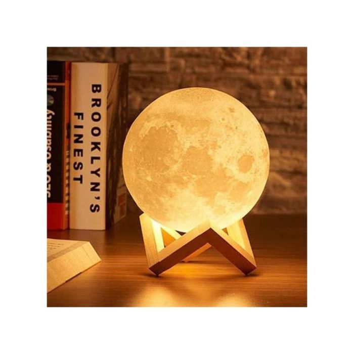 Lampe 3D Moon Light rechargeable avec telecommande couleur aleatoire