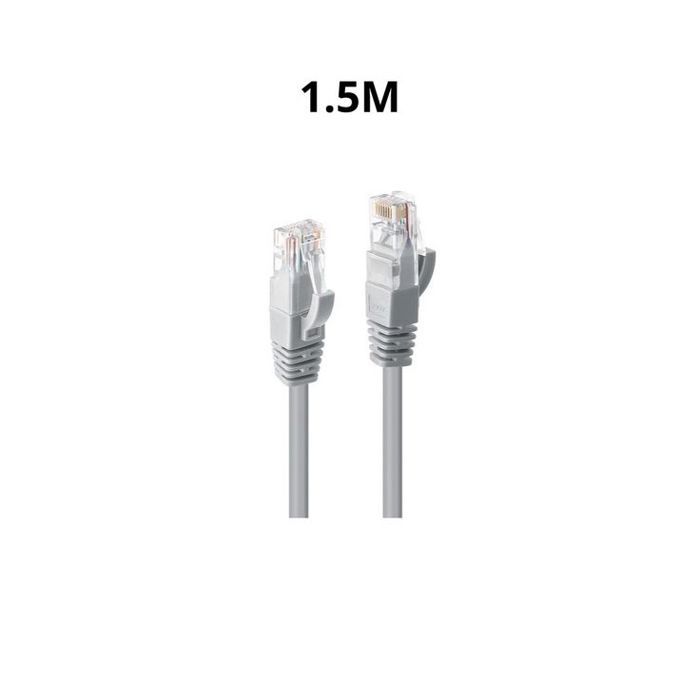 Câble réseau Ethernet - Haute Performance - CAT6 - 1,5 m - Compatible RJ45 - Durable
