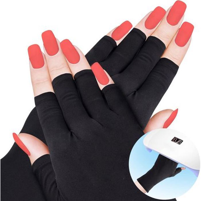 Gants de protection contre les rayons UV pour les ongles