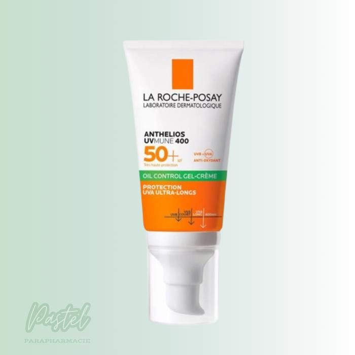 Gel-Crème Solaire - RP ANTHELIOS - SPF50+ - Peaux Mixtes à Grasses - Non Comédogène - 50 ML