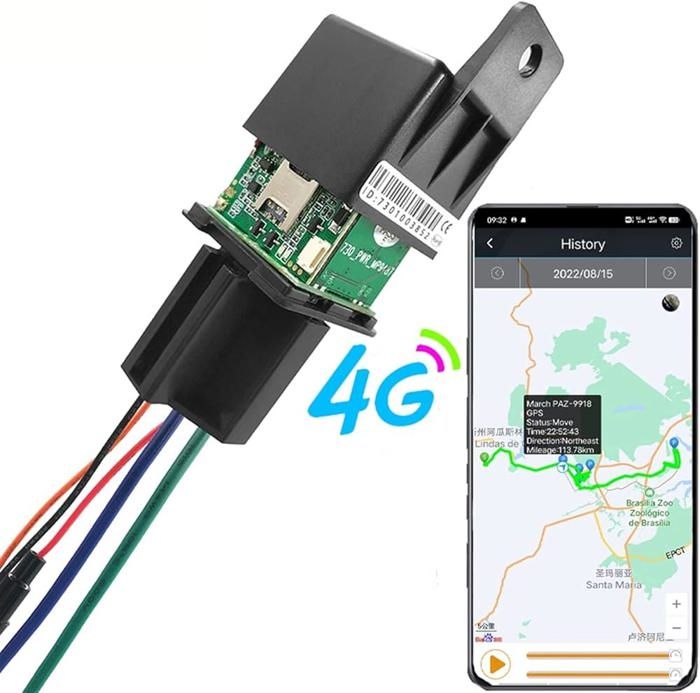 GPS pour moto et voiture, dispositif caché, couper l'huile remorquée, localisateur d'alarme d'état ACC, suivi