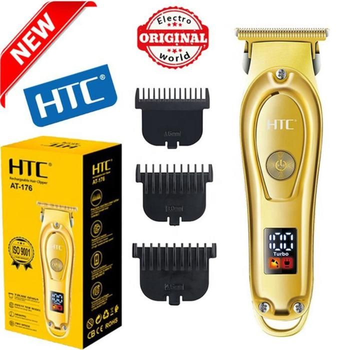 Htc AT-176 Tondeuse zéro professionnel rechargeable cheveux et barbe