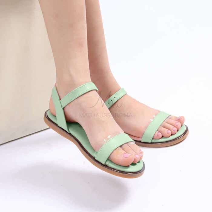 Sandales - Sweety - Vert - Cuir synthétique - Talon plat - Pour filles - Marjane Mall - Image 1