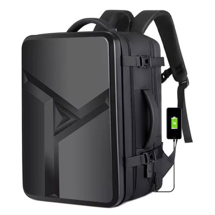 Sac à dos coque dure pour PC, Sac de voyage USB multifonction grande capacité..
