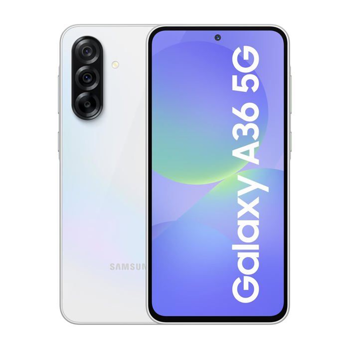 Samsung Galaxy A36 5G – 128 Go Stockage - 8 Go RAM – Blanc