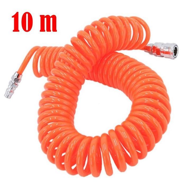 Tuyau Spiralé Pour Air Comprimé, Tuyau Pneumatique Flexible, 10m