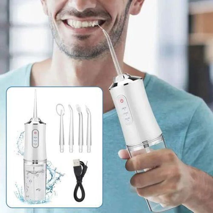 Irrigateur Oral Portable Sans Fil – Jet Dentaire Haute Pression – 3 Modes de Nettoyage – Rechargeable USB