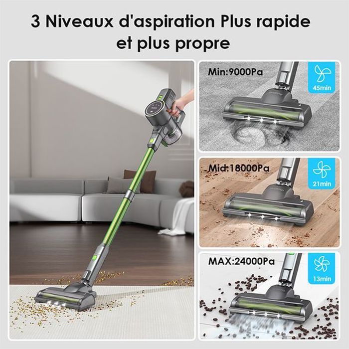 oraimo UltraPure Aspirateur balai sans fil 270 W