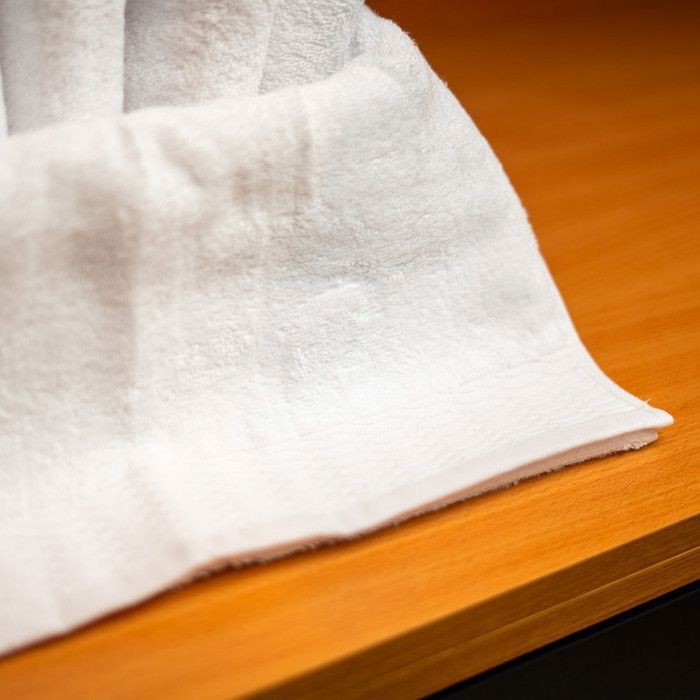 Serviette de bain - Caramela - Blanc - 50x90 cm - Coton ultra-absorbant - Toucher velouté