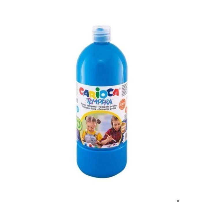Peinture Gouache Liquide - CARIOCA - 40430/05 - 1 L - Bleu - Mat - Acrylique