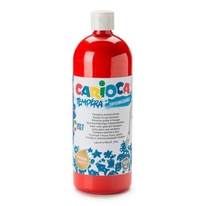 Peinture Gouache Liquide - CARIOCA - 40430/10 - Rouge - 1 L - Mat