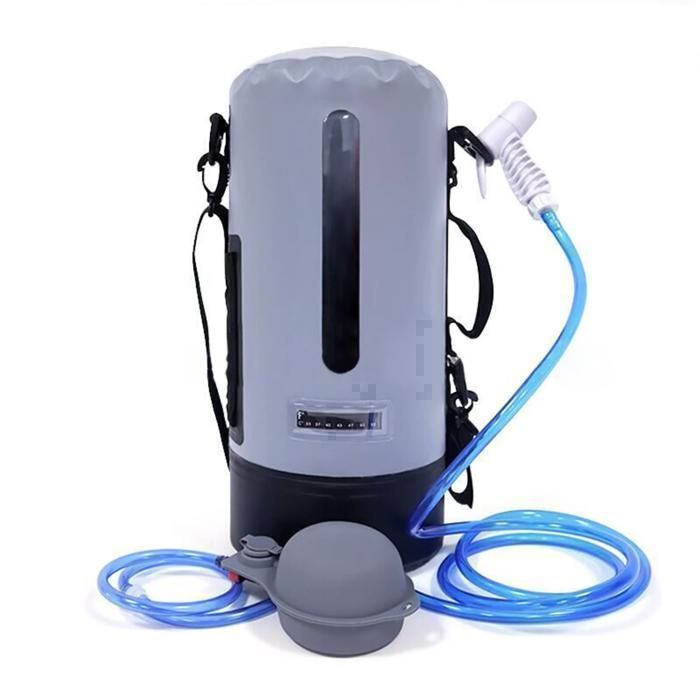 Kit de Douche Mobile - CJ2933 - Solaire - Portable - 20 Litres - Gris