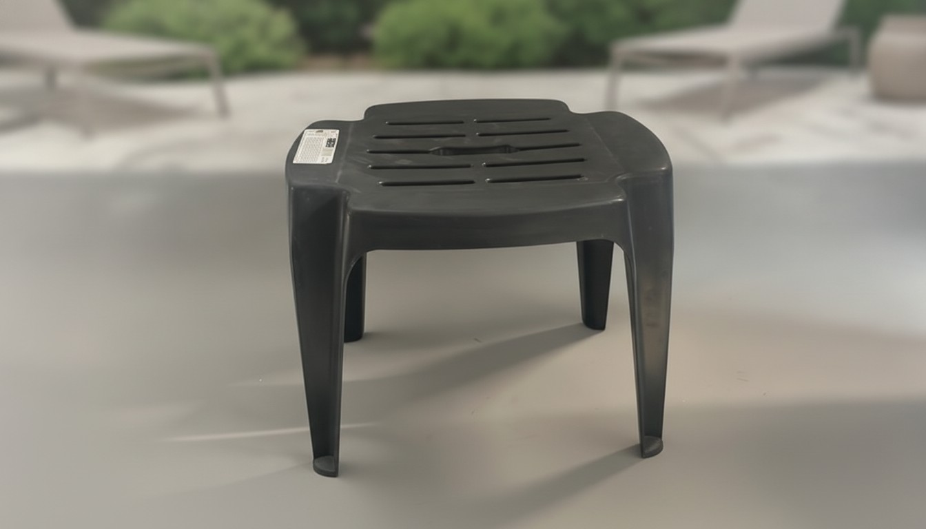 Table basse Calypso – 42 x 37 x 38 cm – Anthracite - Marjane Mall - Image 2