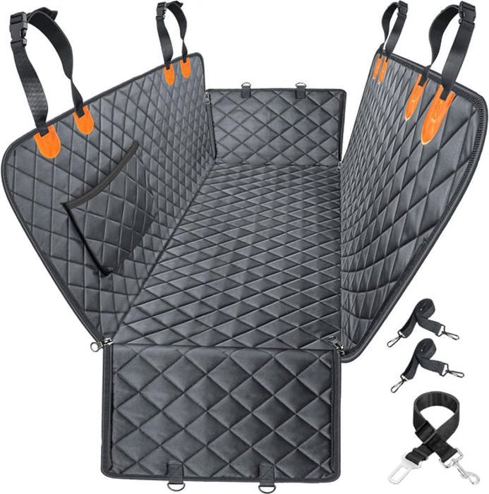 Housse de Siège Voiture pour Chien – Tapis Imperméable avec Rabats Latéraux (137x147 cm)