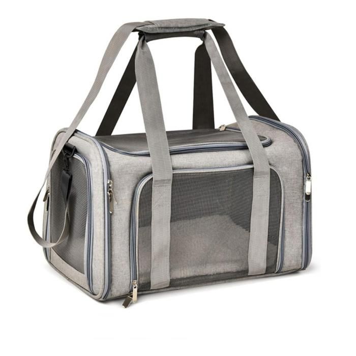 Sac de Transport pour Chats et Petits Chiens – Léger, Sécurisé et Pliable (49x30x30 cm)