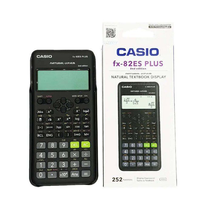 Casio FX-82ES PLUS 2E ÉDITION - CALCULATRICE SCIENTIFIQUE NON PROGRAMMABLE, 252 FONCTIONS