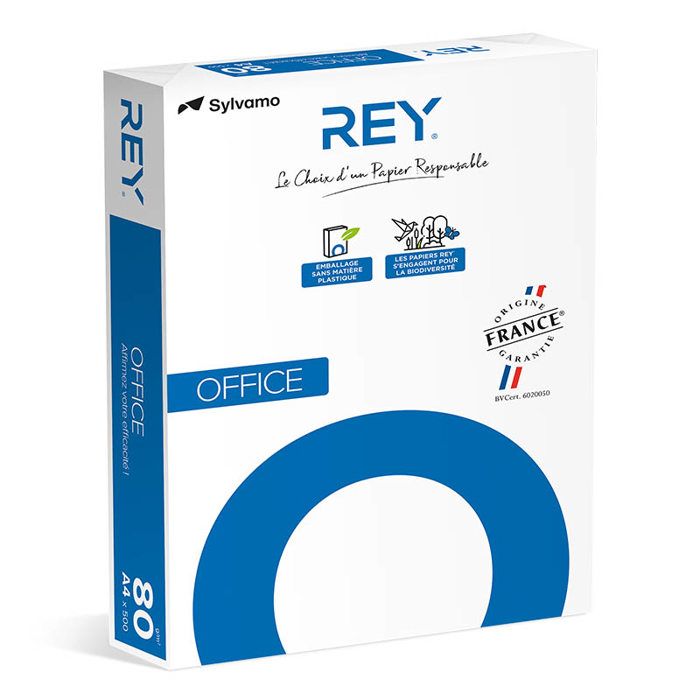 Papier A4 blanc 80 g Rey Office – Ramette de 500 feuilles