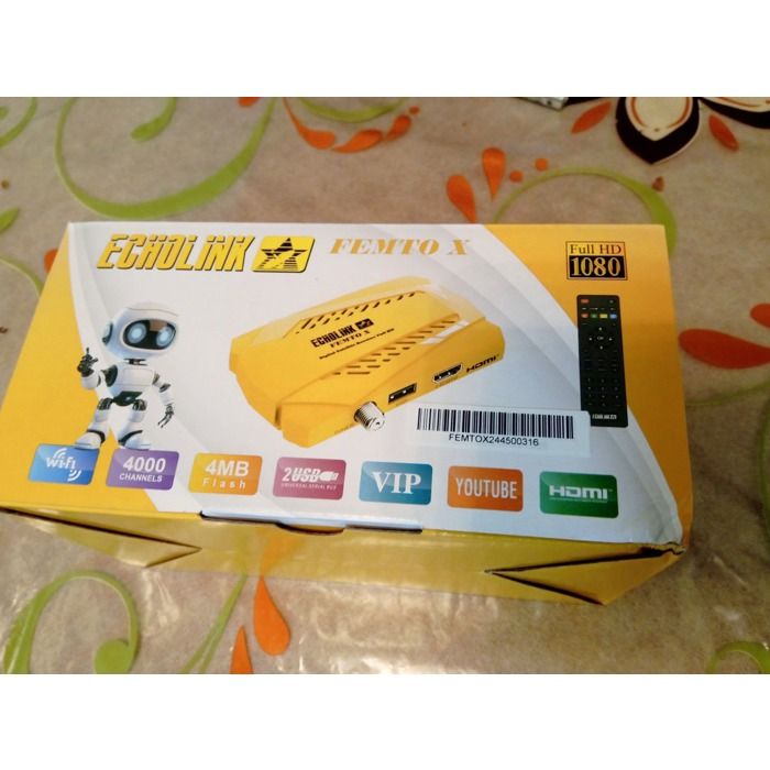 Récepteur Satellite Numérique Echolink Femto X Full HD 1080p