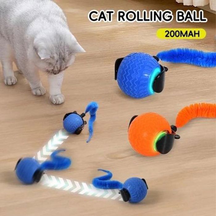Pet Article Jouet pour chat intelligent rotatif automatique pour éviter les obstacles