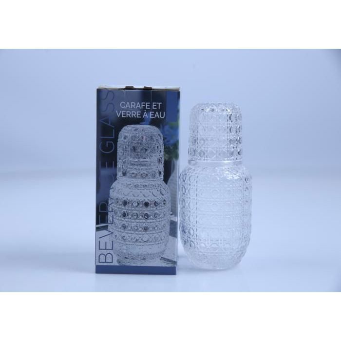Bouteille en verre 550 ml avec couvercle-tasse 140 ml – Modèle TY007