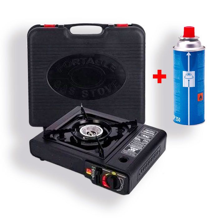Réchaud à gaz portable - GENERIC - BDZ-155-A - Acier inoxydable - Léger - Système de sécurité