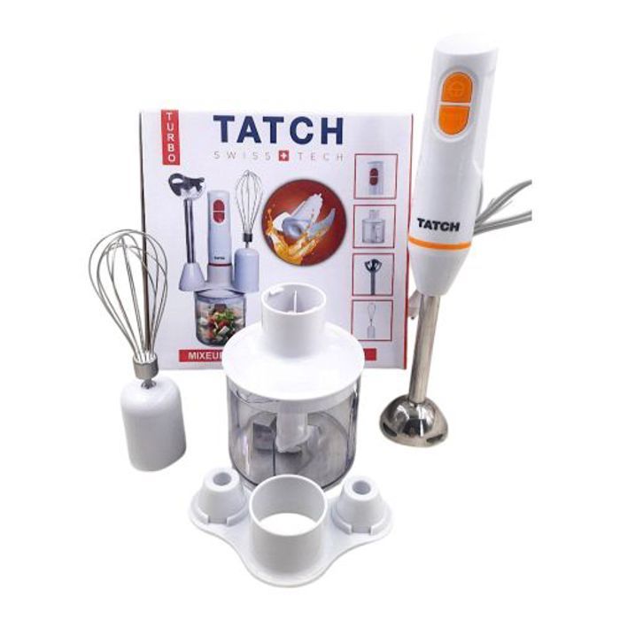 TATCH Mixeur plongeant 4 in 1 turbo 200w