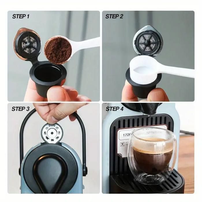 Capsules Nespresso - TROPLO COFFEE - Rechargeables - Acier inoxydable - Écologique - Économique
