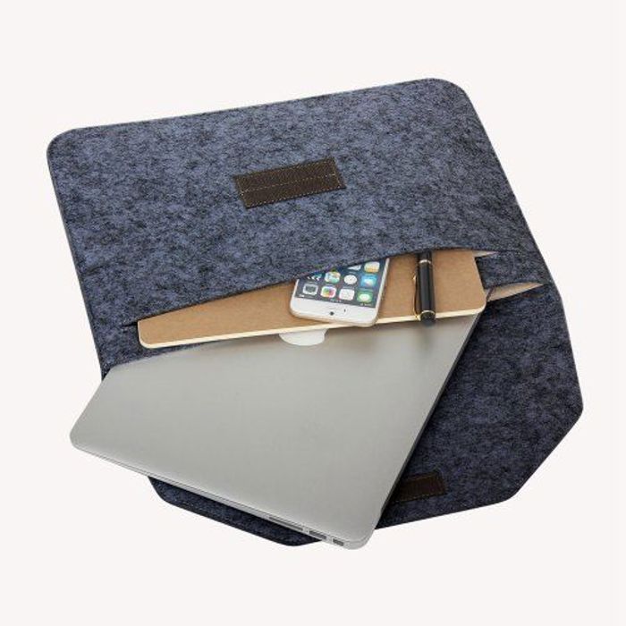 Sacoche Souple de Laine pour Ordinateur Portable / Macbook / iPad /12/13/14/15.4