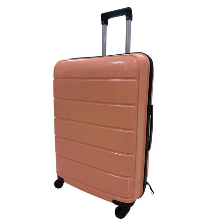 Valise - SYDNEY - T24 - Polypropylène - 65 cm - Saumon - 4 roulettes