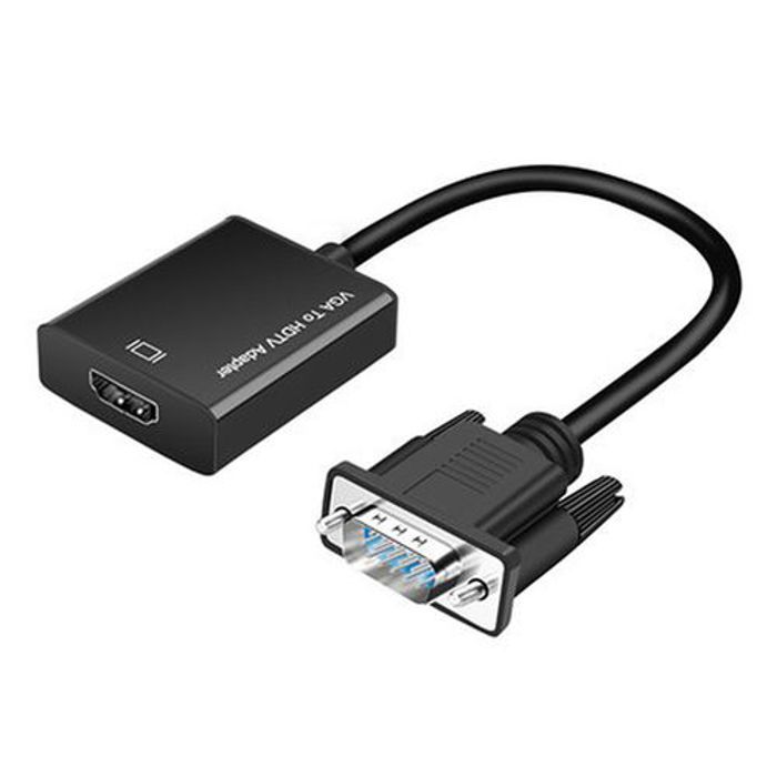 Adaptateur de câble convertisseur VGA vers HDMI avec audio 1080P