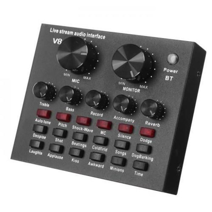V8 Carte Son Studio bluetooth Pr Téléphone Portable Ordinateur En Direct