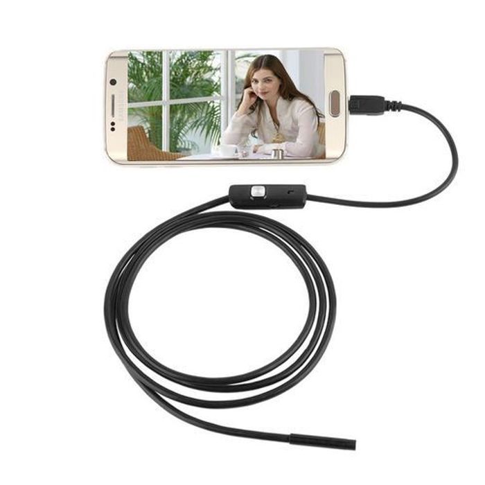 Caméra endoscopique Flexible IP67 Etanche de 5M pour android & pc